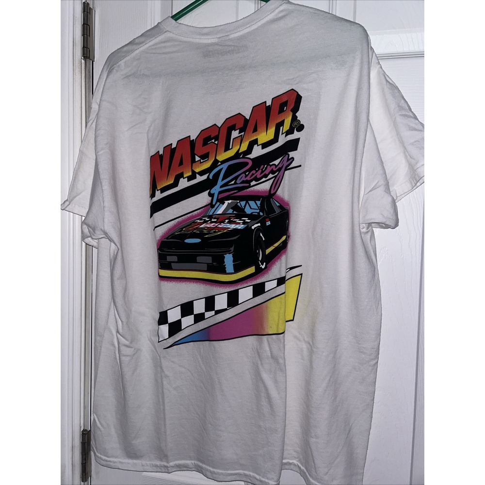 Tillys X Nascar Mens Boxy T Shirt Size Large‎ With Graphic Print New With Tags
